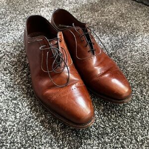 Allen Edmonds Brown Leather Oxford Dress Shoes